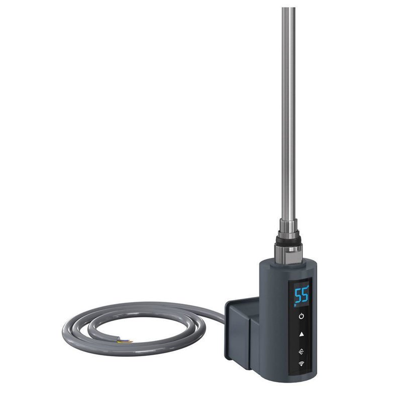 Thermostatic Heating Element With Wifi & 2/4Hrs Booster - 600Watt, Anthracite