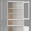 Armoire de cuisine en métal - 72 po de hauteur avec tablettes réglables (blanc), structure en acier inoxydable robuste, armoire autoportante pour cuisine / garde-manger / salle de bain