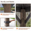 16 pi L 12 pi. D Pavillon de jardin en aluminium