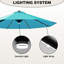 Parasol en porte-à-faux avec base 116,1 "X 116,1"-561360264