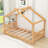Twin Size House Platform Bed With Headboard And Slats-1754886608