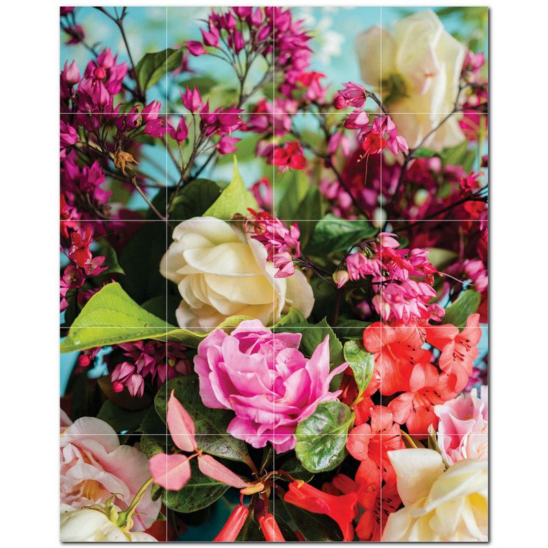 Fleurs photo 4,25 x 4,25