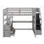 Lit mezzanine double avec bureau et tablettes-1244793371