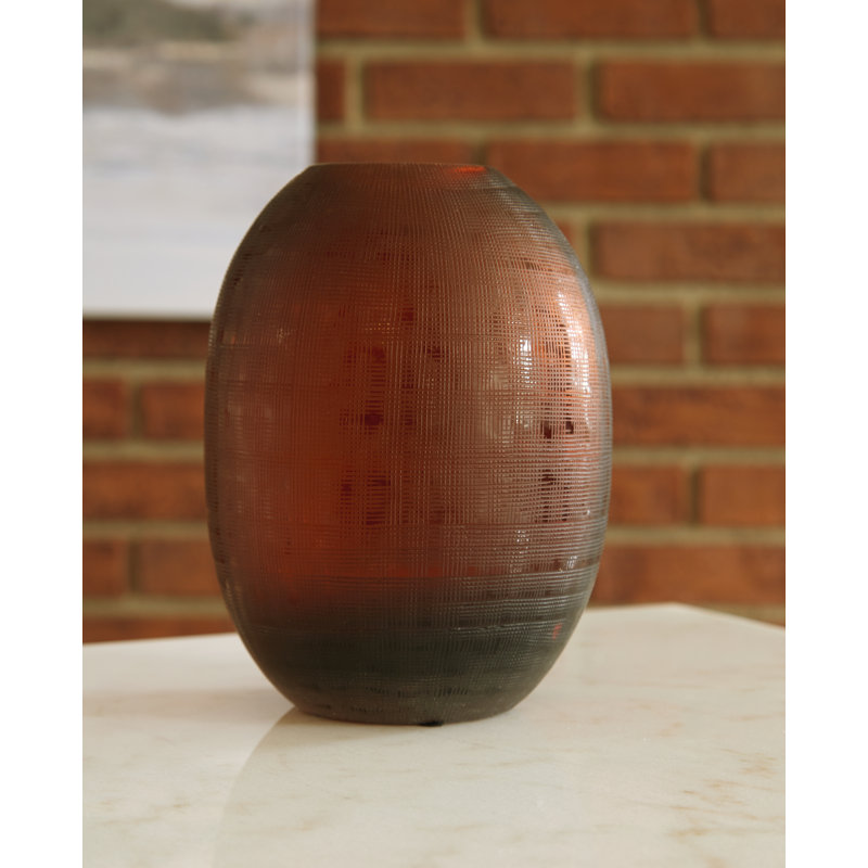 Cazandra Glass Table Vase, 7.75" H x 6" W x 6" D