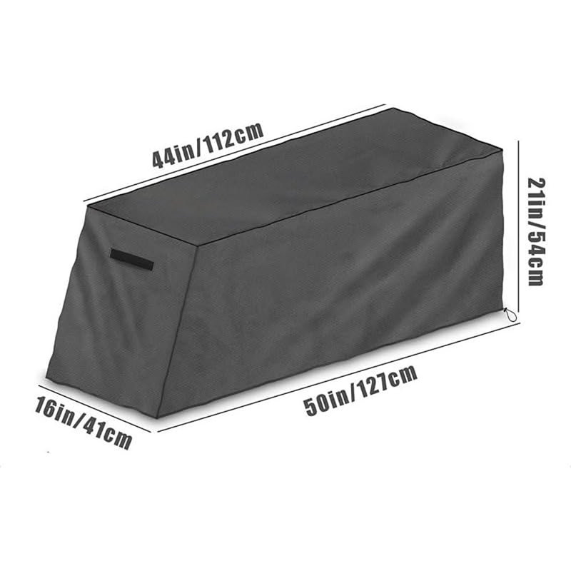 Housse pour équipement de remise en forme 2 pièces, tissu Oxford gris, imperméable, ...