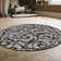 Tapis gris à motif abstrait Aashild