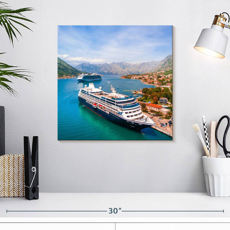 Mehar Two Cruise Ships, 16" H x 16" W