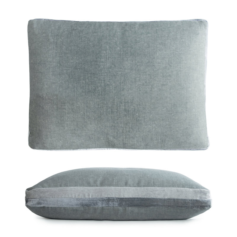 Double Tuxedo Pillow Cover & Insert, Rectangle 14"H x 20"W, Sage