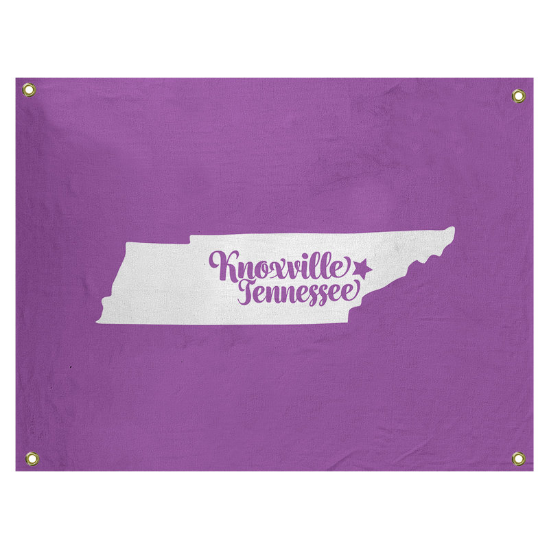 Tapisserie murale tennessee knoxville, H 26 po x l 36 po, Violet