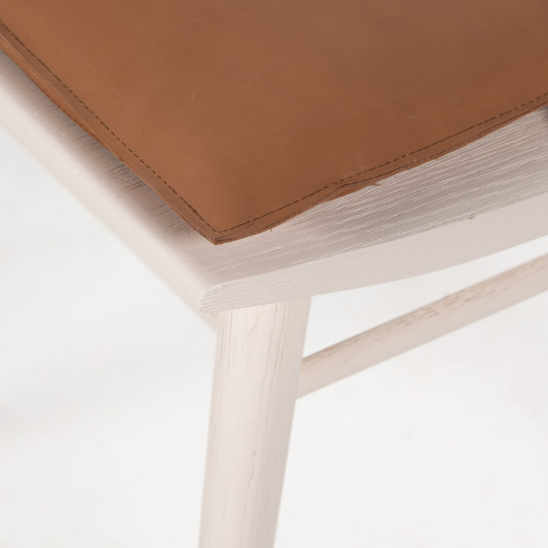 Solid Wood Dining Chair, White
