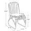 Chaises d'extérieur en PE avec coussins lavables. Structure en fer. Pour la cour, le jardin, le bord de la piscine. Siège en forme de pétale et rouille confortable - Design moderne. Patio, cour arrière. Rembourrage épais de 1,2 po, tendance-1719231245-1719231244