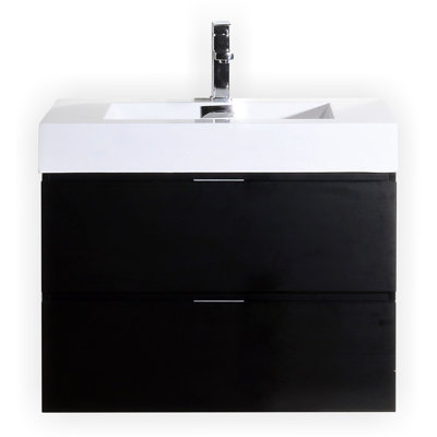 Royka 35.75'' Single Bathroom Vanity with Acrylic Top