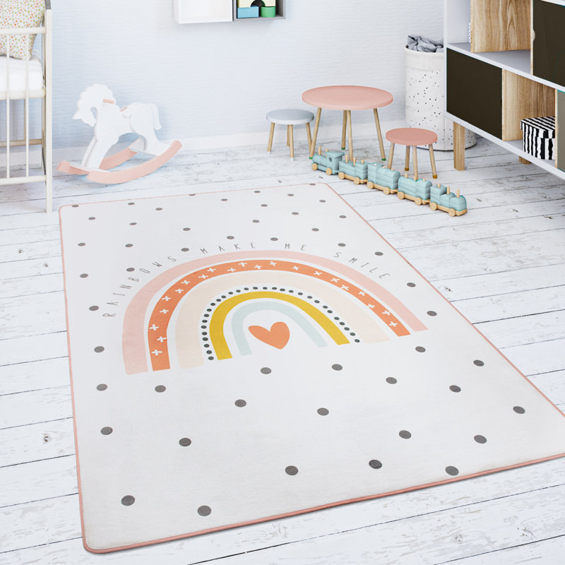 Coll Cream/Pink Rug, Rectangle 155 x 230cm