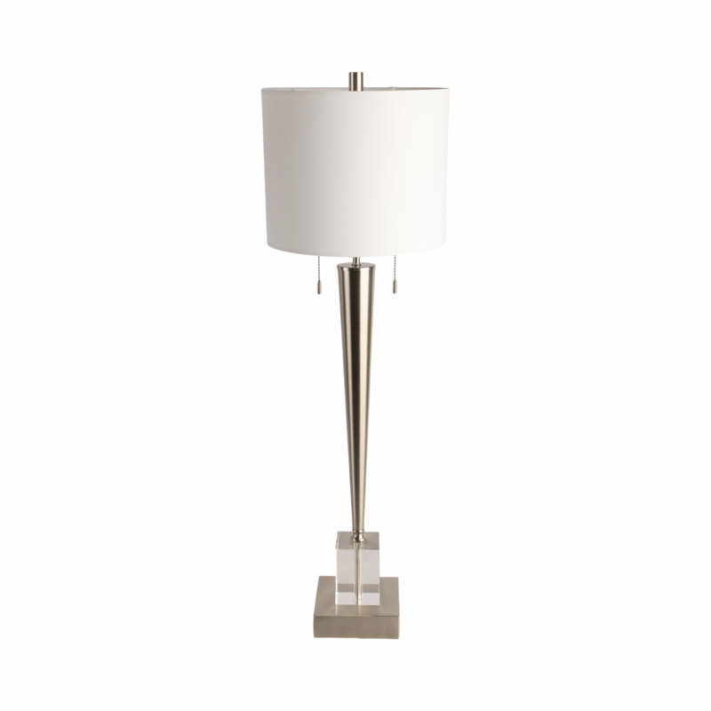 Carmelo Standard Table Lamp, Silver