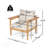 Terassi Outdoor Acacia Wood Lounge Chair With Comfortable Cushions And Spacious Armrests For Relaxation