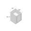 Armoire de base à porte simple pleine hauteur de style Shaker de DL Cabinetry (prête à assembler) l 21 po x H 34,5 po x P 24 po - Cyber gris-124919883-124919879