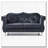 Elegant Transitional Black Loveseat-1798090167