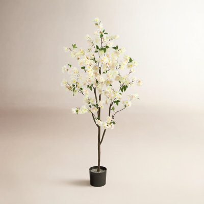 Faux Cherry Blossom Tree in Planter