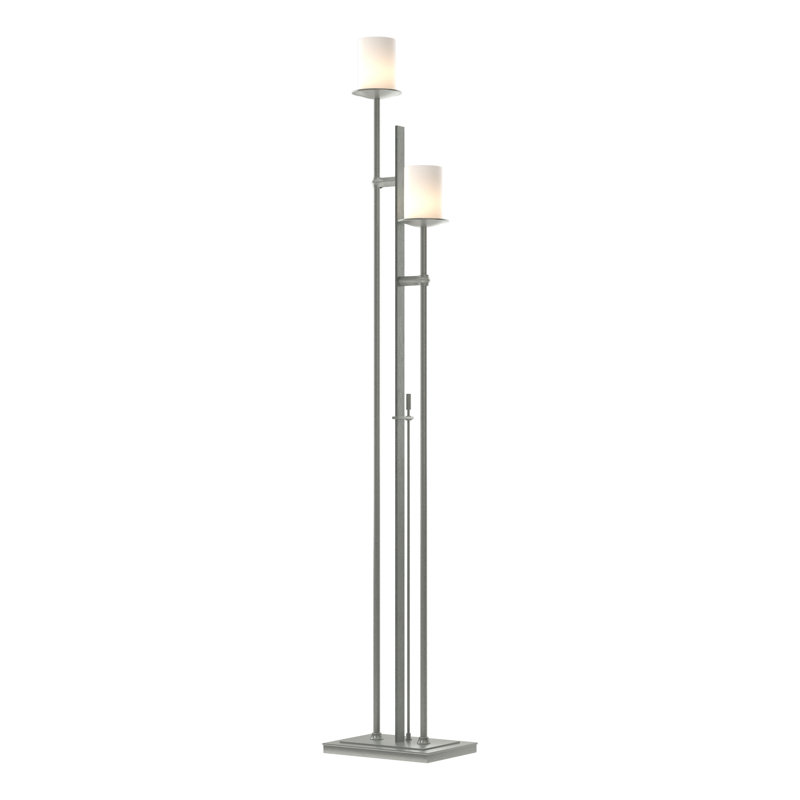 Rook 65.8" Floor Lamp, Opal, Vintage Platinum