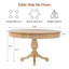 Table de salle à manger 47,24 "-1253095366