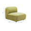 Chaise longue capitonnée Biak CAL117