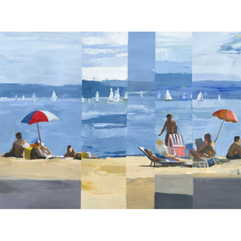 Summer Daze 1 Print by PC Ngo, White Framed, 38" H x 50" W
