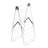 Clothes Drying Rack, 2-Tier Foldable Laundry Dryer Rack with Sock Clips & 31 Dry Rods, Metal Height Adjustable Drying Racks for Outdoor & Indoor, Free-Standing & Space-Saving Hanger, White