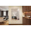 Miroir de salle de bain rectangulaire surdimensionné de 60 po x 40 po avec cadre argenté-863597489