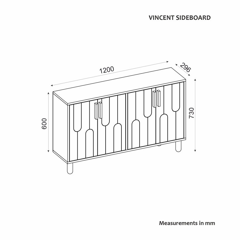 Console moderne, finition travertin, 47,2 po x 29,0 po x 11,6 po | 100% panneau de particules enduit de mélamine, épaisseur: 0,7 pouce | Conception géométrique élégante, parfaite pour les vestibules et les salons, durable et élégante