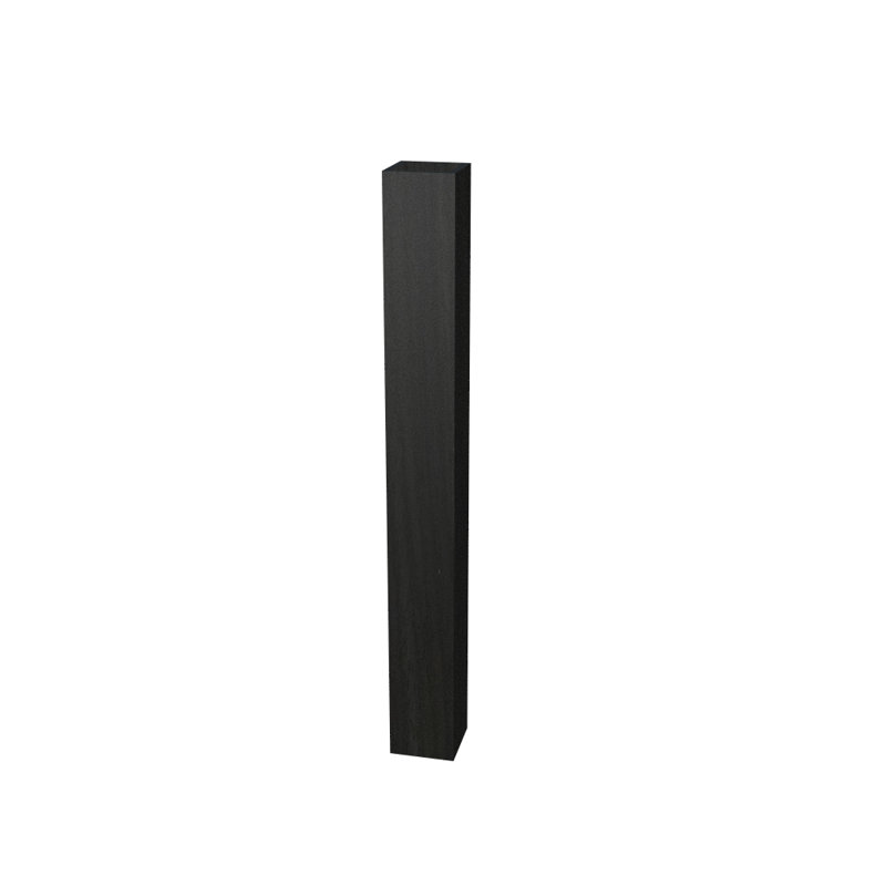 LED Flush Mounted Sconce, 47.24" H x 2.95" W x 2.95" D, Charcoal