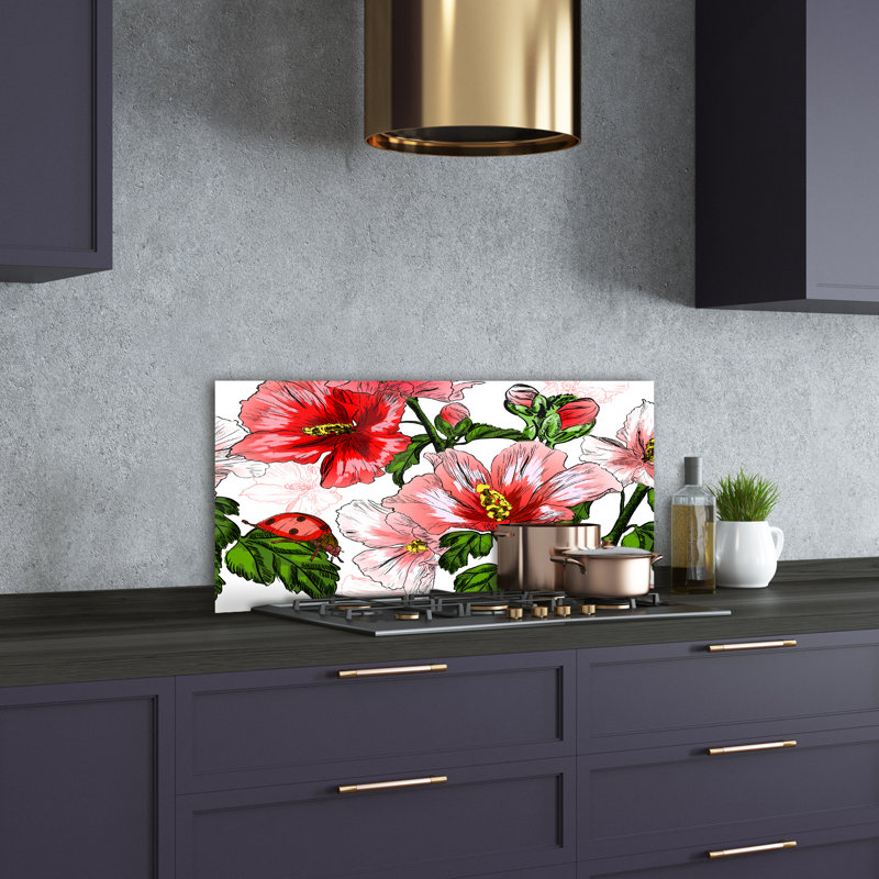 Gunda 50cm W x 100cm L Glass Peel and Stick Panel