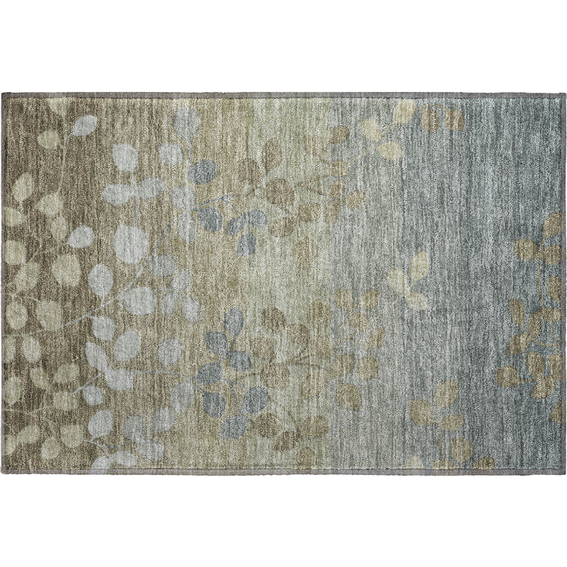 Premium Machine Washable Jakiyra AMF1900 Floral Rug, Rectangle 1'8" x 2'6"