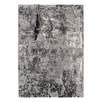 Shaggy Carpet Dewees in Grey/Black