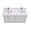 60" Finish Solid Wood Sink Vanity With 1' Artificial Stone Top-536284936-536284928