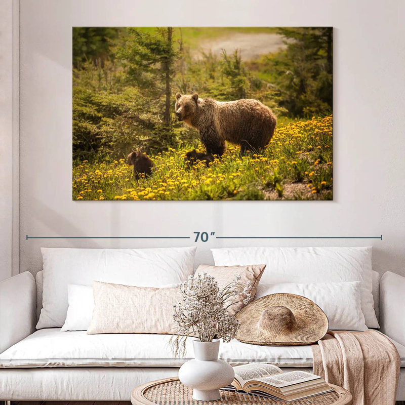Grizzly canadien de Brampt, H 34 po x l 51 po