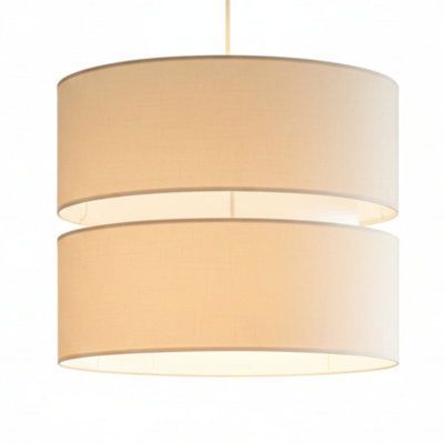 21.5cm H Cotton Drum Pendant Shade ( Screw On )