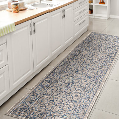 Tapis gris / bleu marine Hagerman