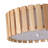 1-White wooden LED dimmable Flush Mount Ligh