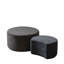Ensemble de 2 tables basses gigognes pour le salon, ensemble de 2 tables basses rondes en mousse pour le salon, repose-pieds avec table d'appoint ronde moderne en mousse, sans assemblage-129682139