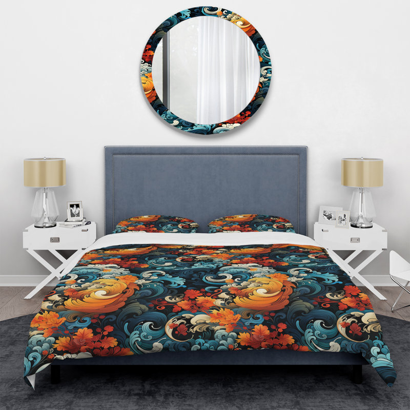 Ensemble de housse de couette Magomed, Housse de couette pour très grand lit et 2 très