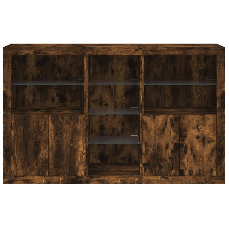 Azizbek 162cm Sideboard, Smoked Oak