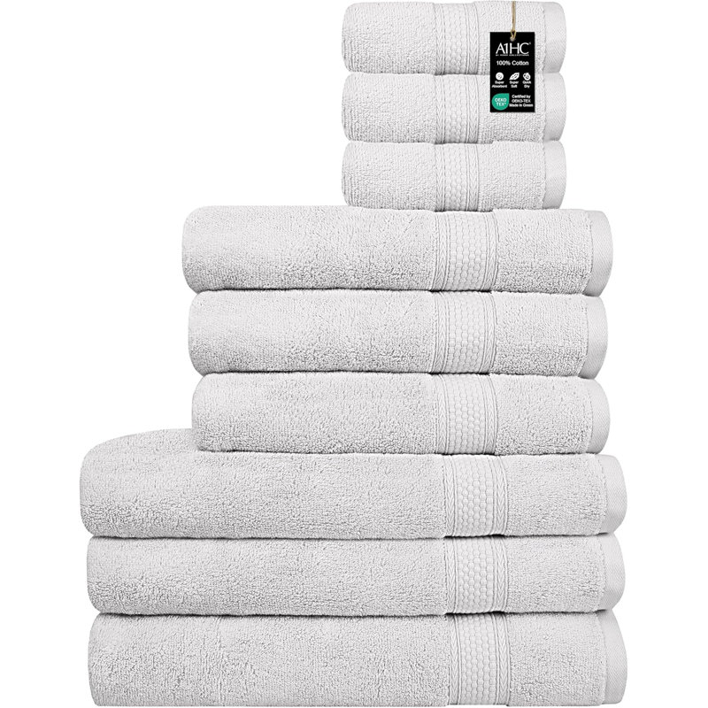 Shaikh - A1HC Premium Multi-Size Bath Towel Set Ultra Soft Quick Dry Super Absorbent Towel Set - Bath Towels, Hand Towels, & Washcloths