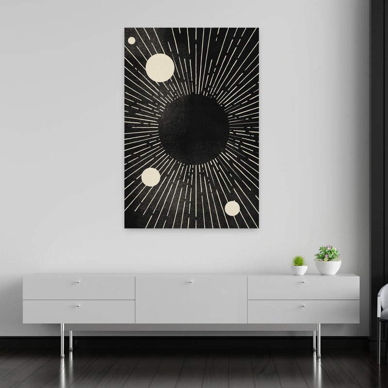 Contemporary Art Abstract Contemporary Geometric Landscape Nature Wall Art 1 Piece Wrapped Canvas Wall Art