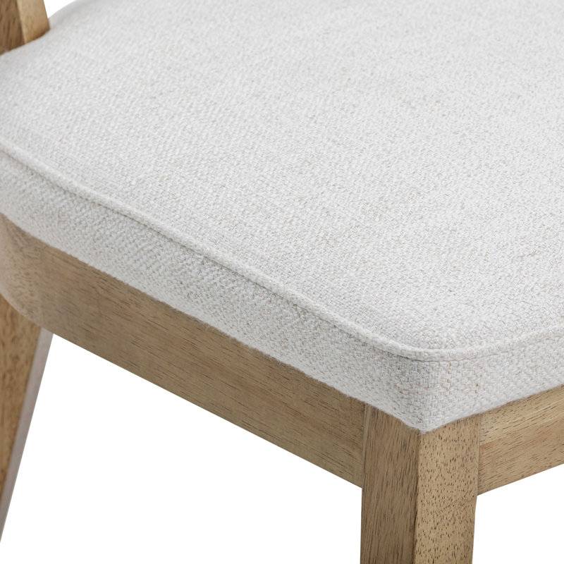 Low Back Side Chair Dining Chair, Cream