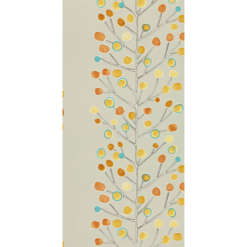 Berry Tree Wp - 110204, Neutral/Tangerine