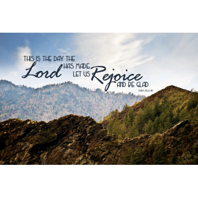 Rejoice Mountains - Wrapped Canvas Print