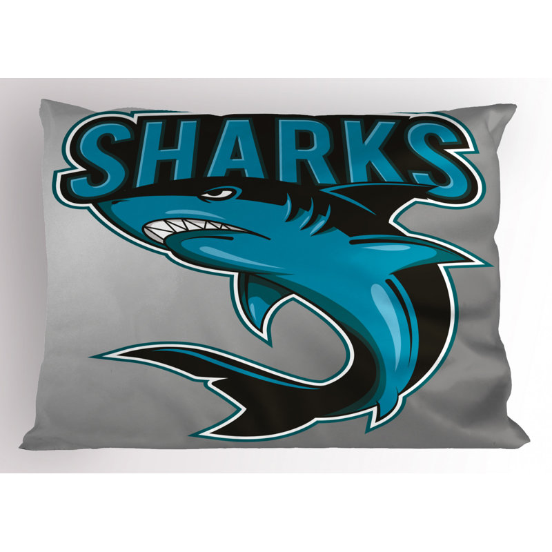 Shark Polyester Sham Set, Twin