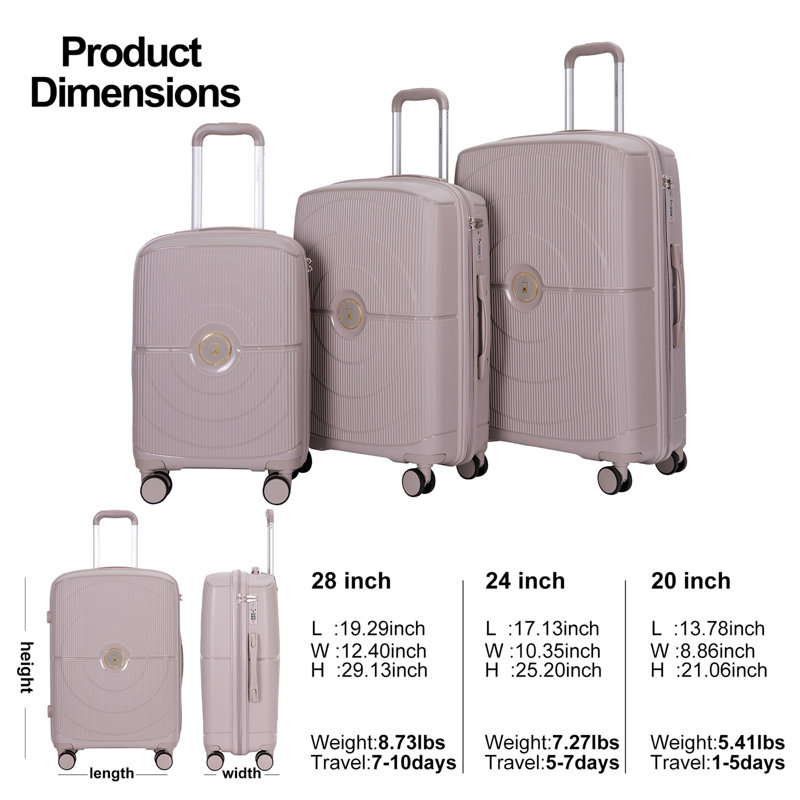 Ensemble de 3 valises