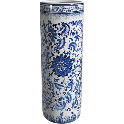 Blue And White Porcelain Umbrella Stand