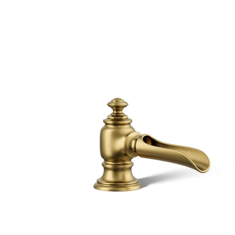 Artifacts® Flume Widespread Bathroom Faucet, Vibrant Brushed Modern Brass